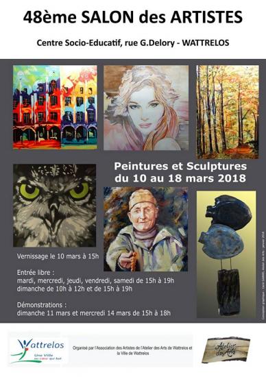 Salon des artistes wattrelos cse mars 2018